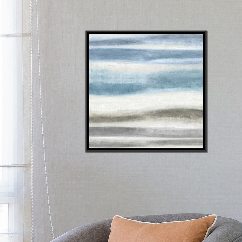 «Elevation I», reproduction sur toile, H 18 po x l 18 po x P 1,5 po, Toile avec cadre noir, Pas de tapis