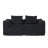 Compression Sofas, 72 Inch Black Corduroy Modern Couch for Home