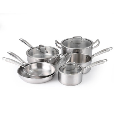 10 - Piece Stainless Steel Cookware Set