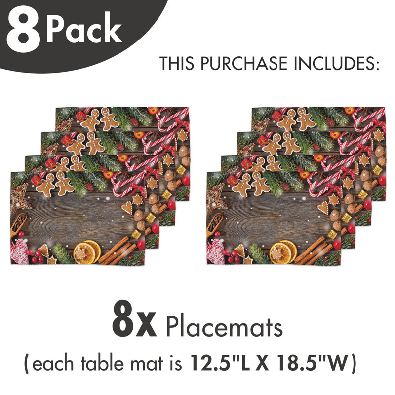 Multicolore 8 pièces biscuits épices East Urban Home