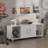 2-Door Storage Bench with Open Cubbies