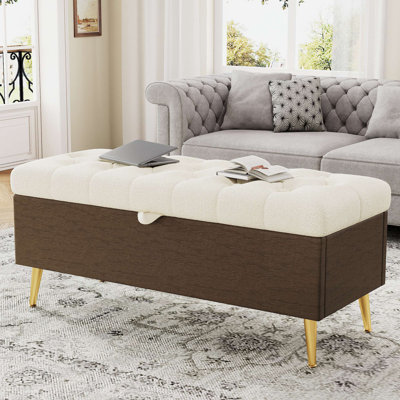 Banc de rangement avec repose-pieds Modern