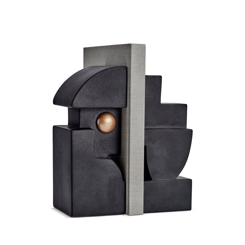 Cubist Bookend Two - Black