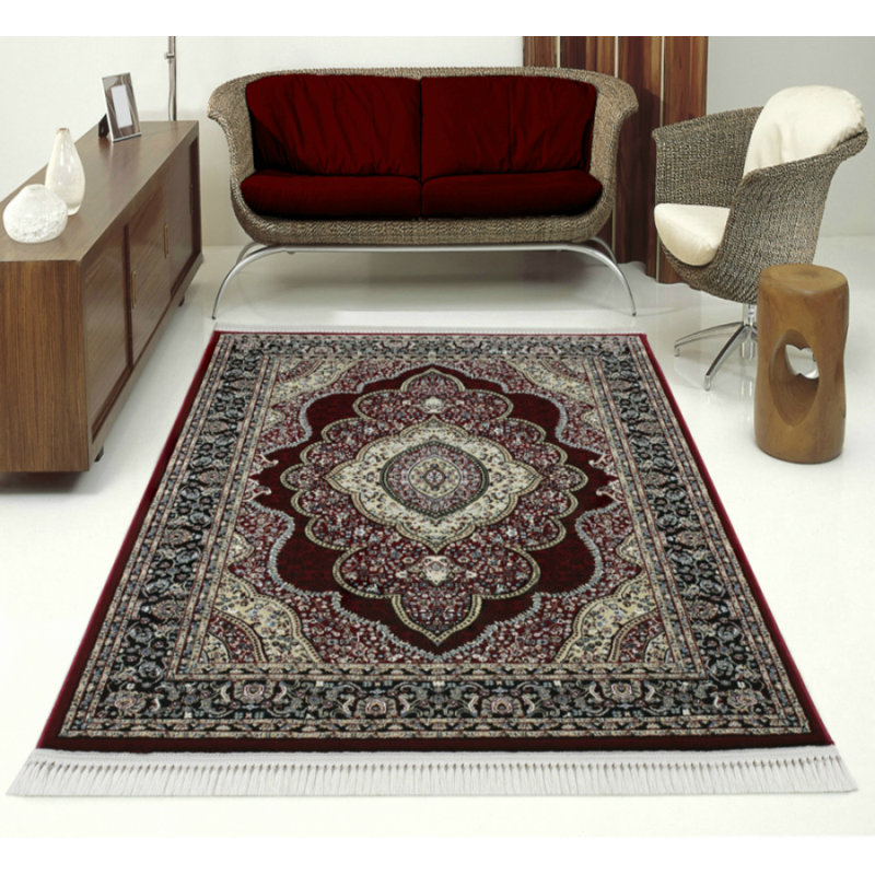 Chancery Kilim Wine Red Rug, Rectangle 120 x 170cm