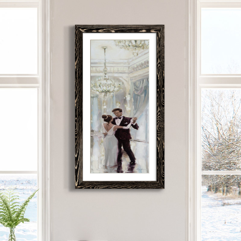 Ballroom Dancing - Peinture sur toile encadrée, Toile avec cadre noir