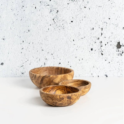Olive Wood Nesting Bowls - Set of 3