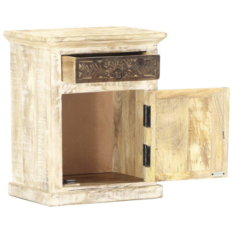 Richlands 40cm W Solid Wood Bedside Table