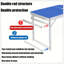 Grande table pliante d'extérieur portative