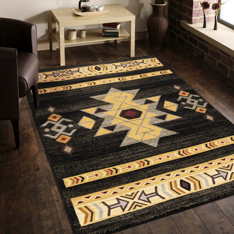 Tribes Gcyls4004 Black Interior Rug, 2.7 Ft. X 7.3 Ft., Polypropylene, Stain , For Busy Households 2 7 In. 3 Area Gcyls4004, All Areas Of Home