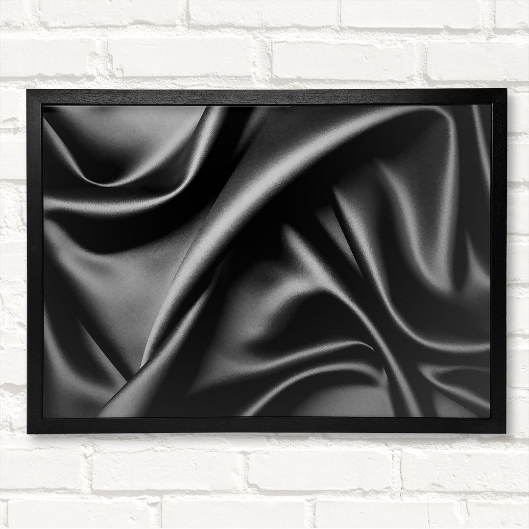 Gerahmtes Wandbild Silk Black