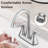 Centerset 2-handle Bathroom Faucet with Drain Assembly-107484930