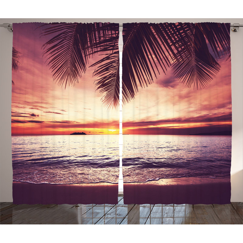 Semi Sheer Curtain Pair, 54" W x 84" L