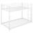 White Low Bunk Bed Twin Over - And Metal Frame With , Profile For Added Security-378775956-378775952