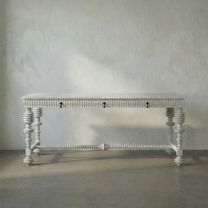 Portuguese Writing Desk, Solid White