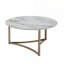 Table basse ronde en fritté avec plateau en pierre et champagne-118543657