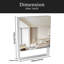 Armoire à pharmacie 24 po x 30 po avec miroir pour salle de bain, miroir de salle de bain mural avec rangement, tablettes réglables, cadre en aluminium-1084241545