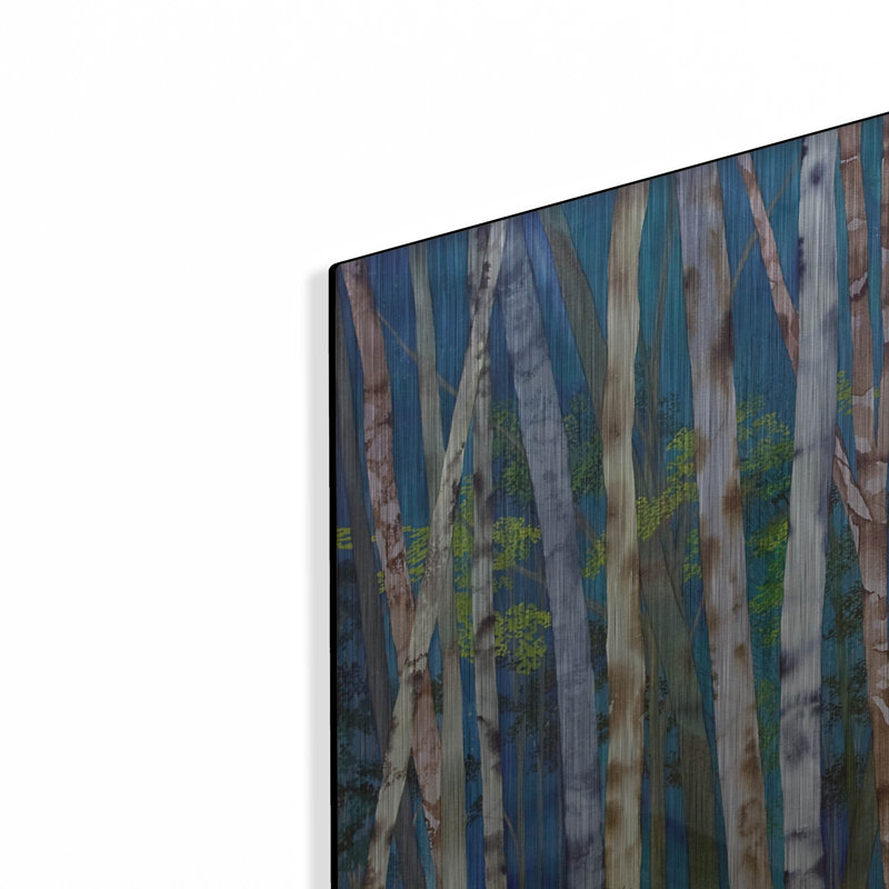 «Mystery Of Trees-Birches» par Sharon Pitts, H 16 po x l 24 po