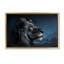 Intense Gazing Lion Framed Floater Canvas by CAD Designs-2145597263-2145597251