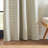 DKNY Pure Stream Textured White/Blue Curtain Panel Pair (Set of 2)-89257430