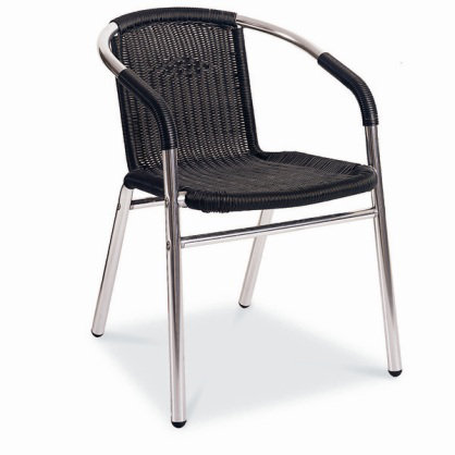 Chaise de patio Citium, Noir