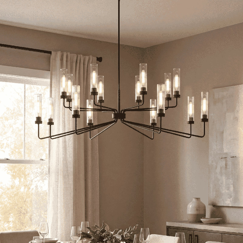 Jonze 16-Light Chandelier, Laiton chaleureux