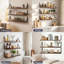 Solid Wood,Paulownia Wood, Iron Floating Shelf