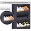 Over The Door Shoe Organizer For Closet With Large Deep Pockets, 64.5'',Black