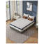 Grand matelas hybride en mousse et à ressorts - Soulagement de la pression et soutien de la colonne vertébrale pour un sommeil réparateur, blanc et bleu