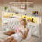 Bed Frame With 5 Storage Drawers And Headboard, Velvet Upholstered Platform Bed With Led Lights And Charging Station, Beige-779872069-778007946