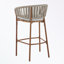 Ensemble de 2 tabourets de bar avec repose-pieds Matal