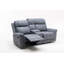 Causeuse inclinable avec accoudoirs coussinés 64,17 po
