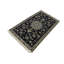 Tapis noir / brun en laine noué à la main de conception unique 2 pi 9 po x 4 pi 7 po années 2000 Jerlene