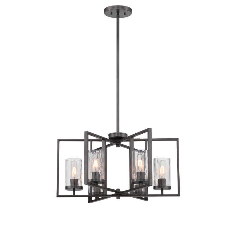 Lustre géométrique à 6 lumières Kuhle, H 53 po x l 32 po x P 32 po