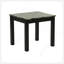 Ensemble de tables basses chic en faux marbre avec pieds noirs pour le salon-1052201136