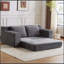 Canapé-lit confortable à assise profonde, petit canapé en velours côtelé moderne pour le salon et la chambre à coucher, coussin réversible avec coussins, sans assemblage requis, gris foncé-76309257