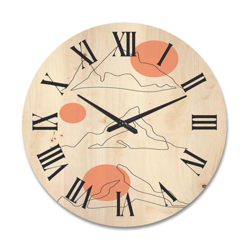Horloge murale abstraite, Grand