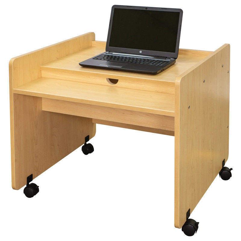 Bureau mobile 30 po Tot Mate, Oui, Gris orme ombré