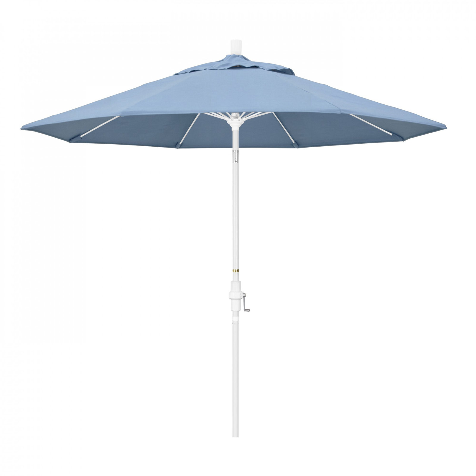 Roverta 108'' Sunbrella® Outdoor Umbrella, Canvas Air Blue Sunbrella® Canvas