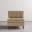 Fauteuil capitonné en velours côtelé-1283549084