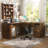 Detcho 60'' L Shaped Executive Desk with Drawers and Power Outlets-673389980