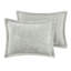 Édredon gris avec velours écrasé et design pour revers double