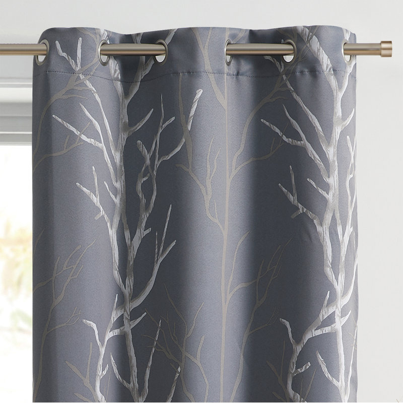 Rideau occultant Royaume Branch, Gris, L 40 po x L 95 po