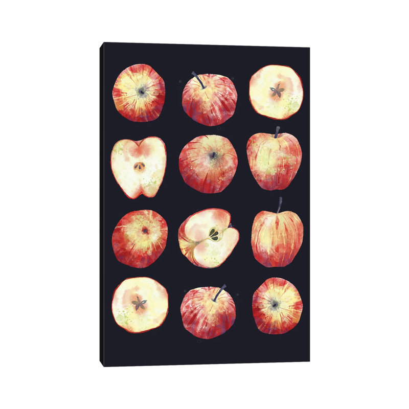 Apples In The Dark By Nic Squirrell - Wrapped Canvas Graphic Art by Nic Squirrell - Wrapped Canvas Print