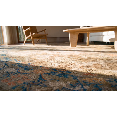 Tapis moka antique en laine