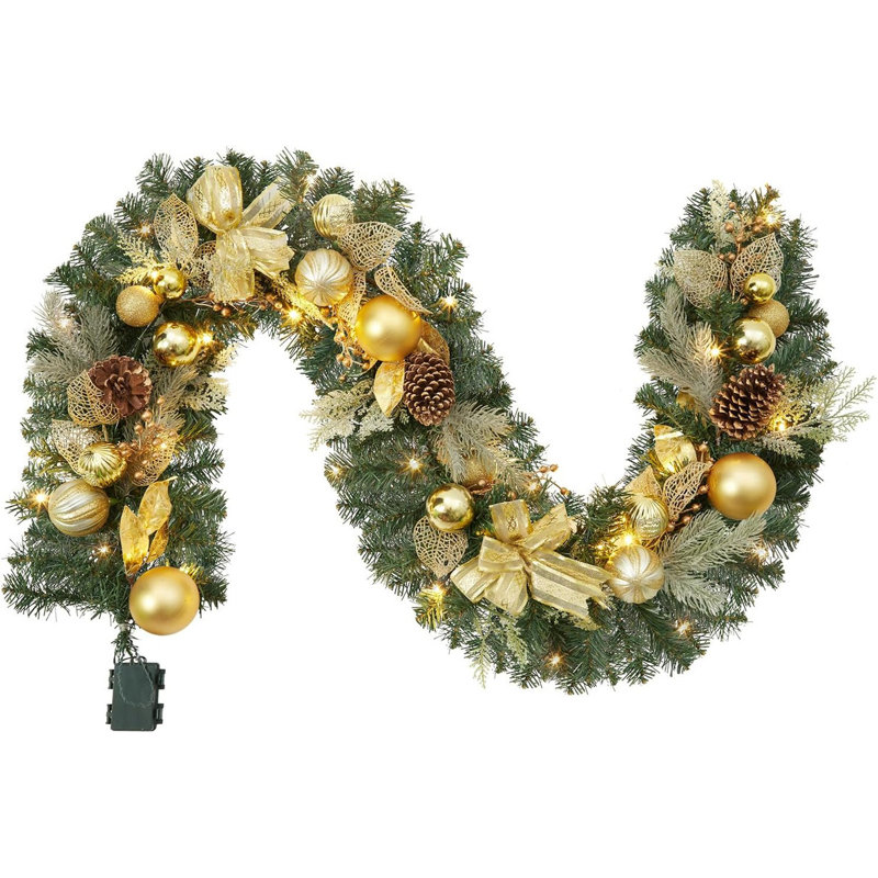Guirlande de Noël artificielle 6 pi avec 20 lumières DEL 6 pi