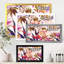 Fleurs tropicales rétro IV - Impression sur toile-59915653-59915654