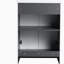Meuble-lavabo autoportant de 24 po et 2 portes d'armoire à fermeture en douceur - sans le lavabo-120102367