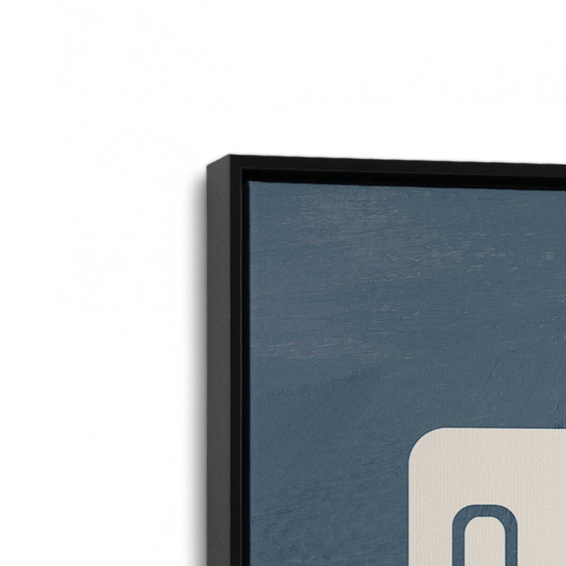 Impression sur toile Denim Queen Card, H 18,75 po x l 12,75 po, Noir satiné
