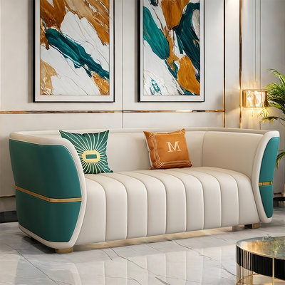 Canapé droit moderne et luxueux