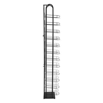 12 Tiers Hat Rack Freestanding Hat Display Stand Iron Hat Holder with Rectangular Base Adjustable Feet for Home Retail Store Hat Display